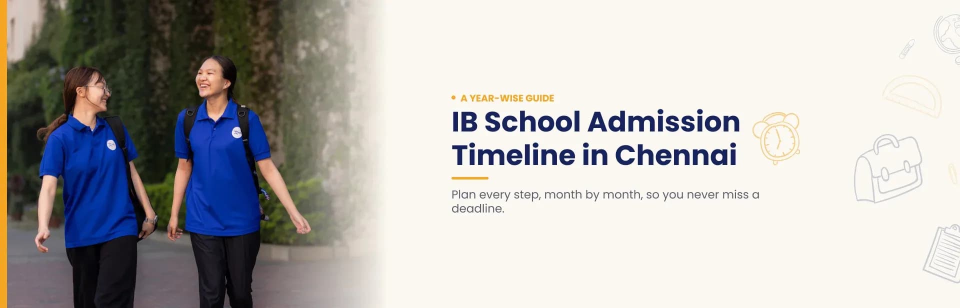 IB School Admission Chennai timeline